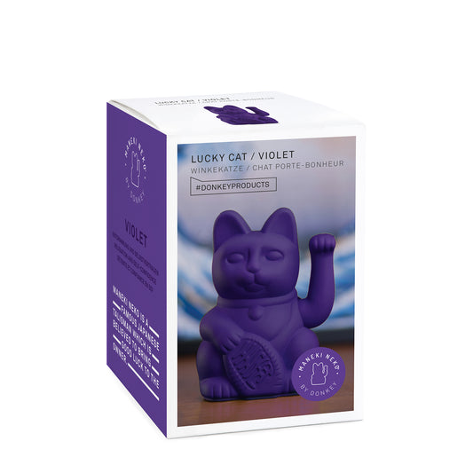 Lucky Cat - Winkekatze - violet