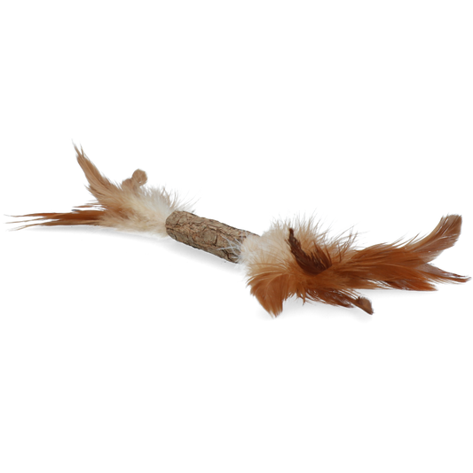 Addicted! madnip Stick with caterpillar and feathers