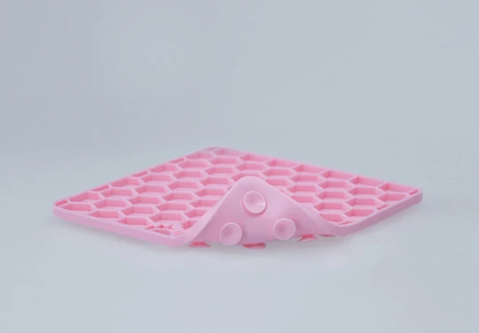 Eat Slow Live Longer Fun and Relax Lick Mat Schleckmatte Rosa
