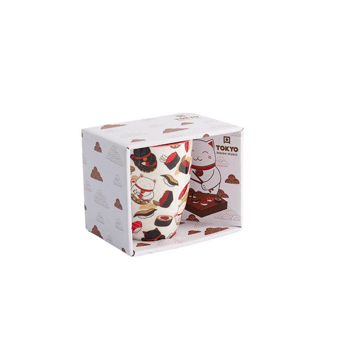 Tasse Kawaii Sushi Lucky Cat Ø 8.5 cm, 380 ml