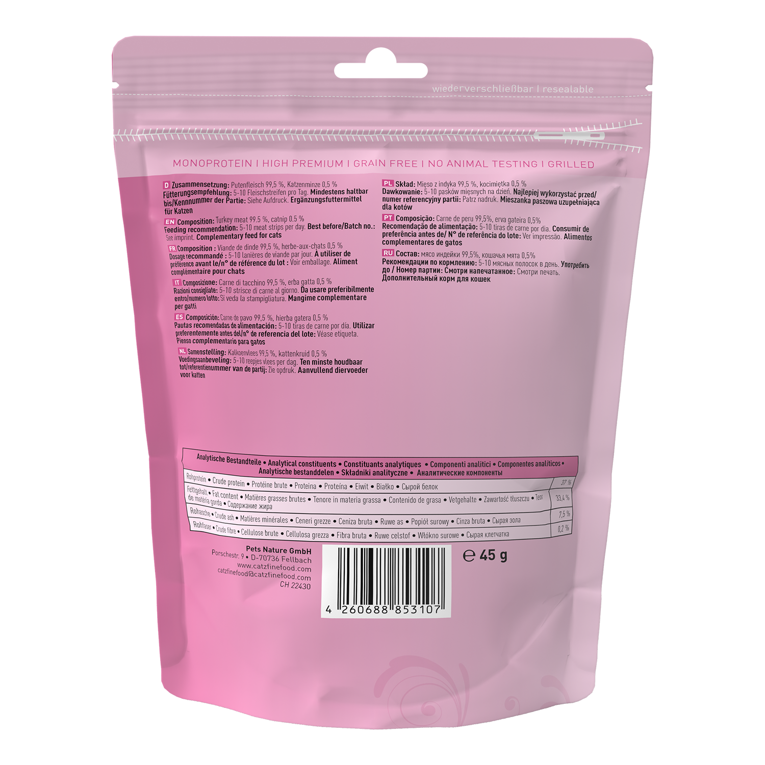 catz finefood Meatz N°19 Pute 45g