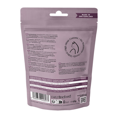 catz finefood Meatz Kaninchen 45g