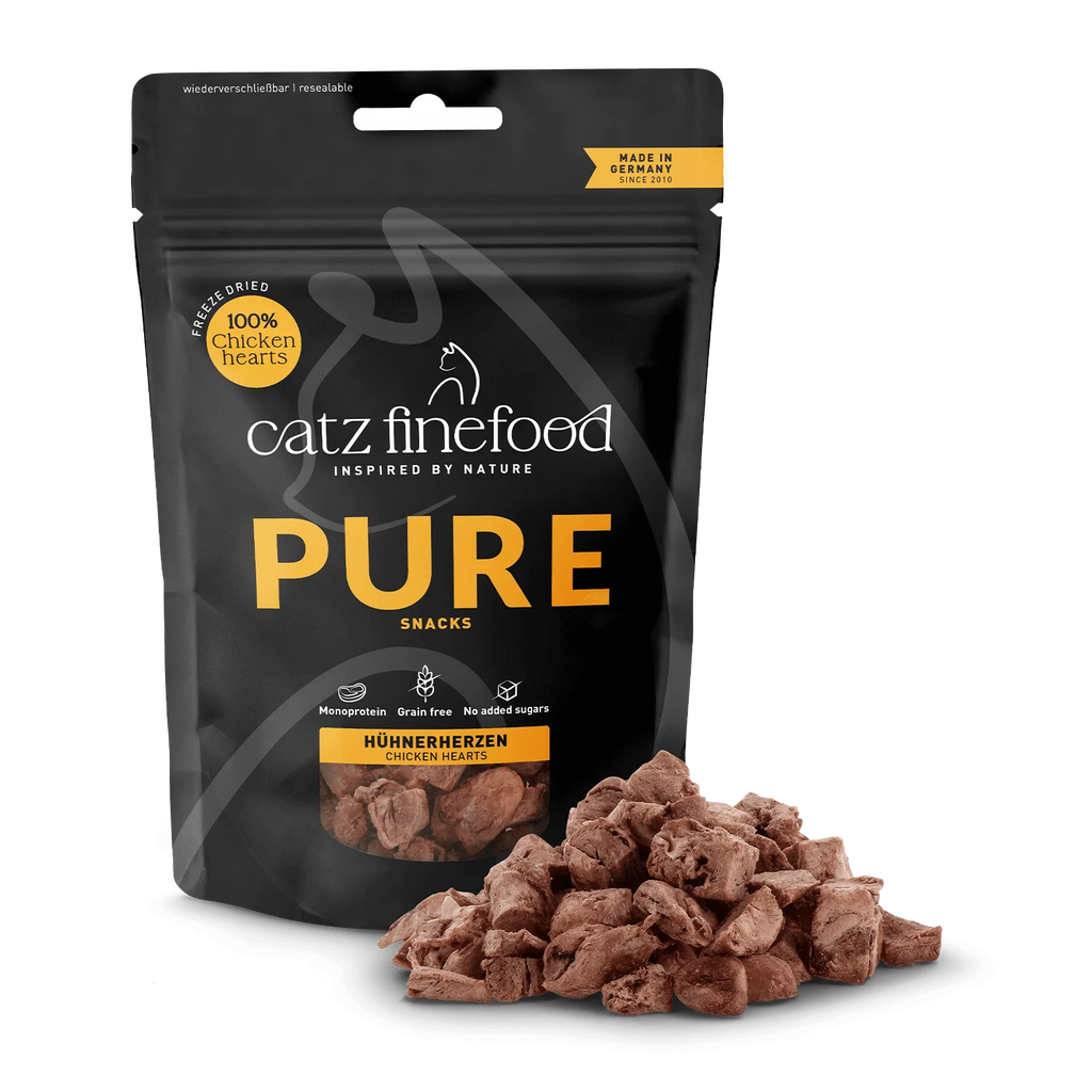 catz finefood Pure Snacks Hühnerherzen 35g