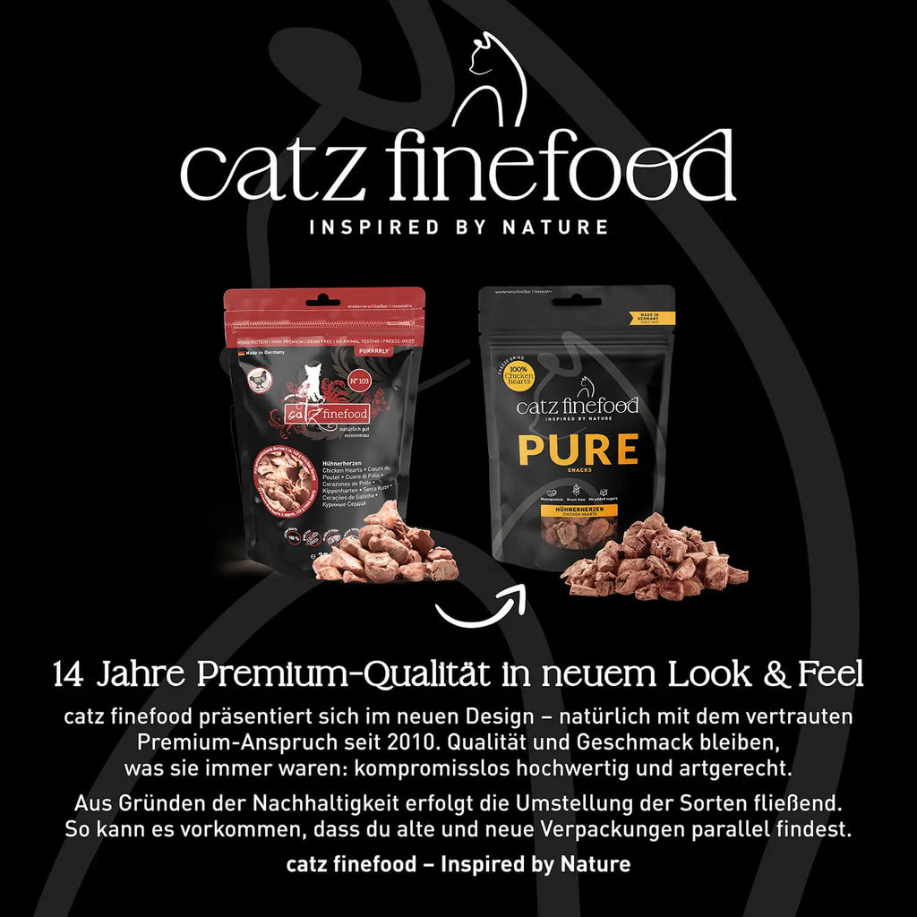 catz finefood Pure Snacks Hühnerherzen 35g