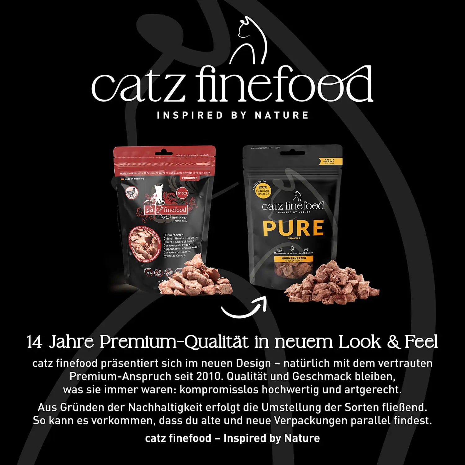 catz finefood Pure Snacks Hühnerherzen 35g