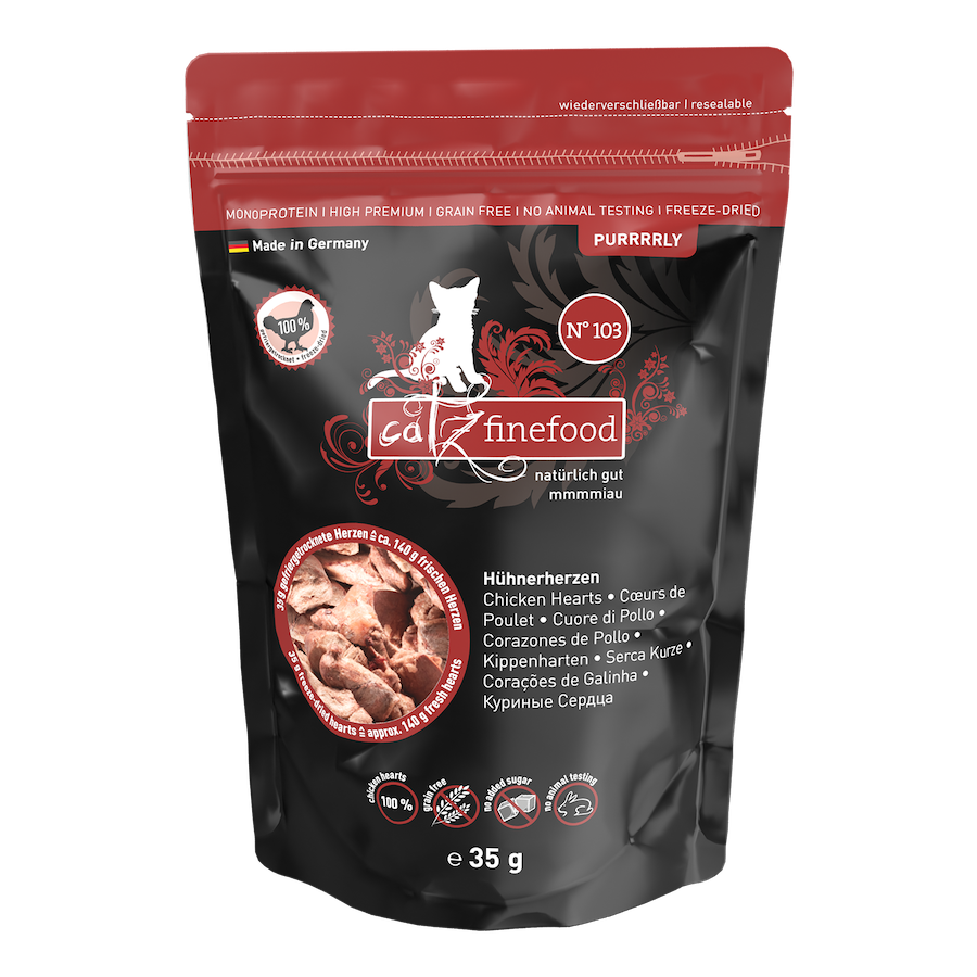 catz finefood Purrrrly N° 103 - Hühnerherzen 35g