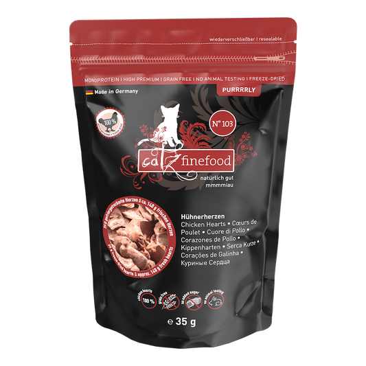 catz finefood Purrrrly N° 103 - Hühnerherzen 35g