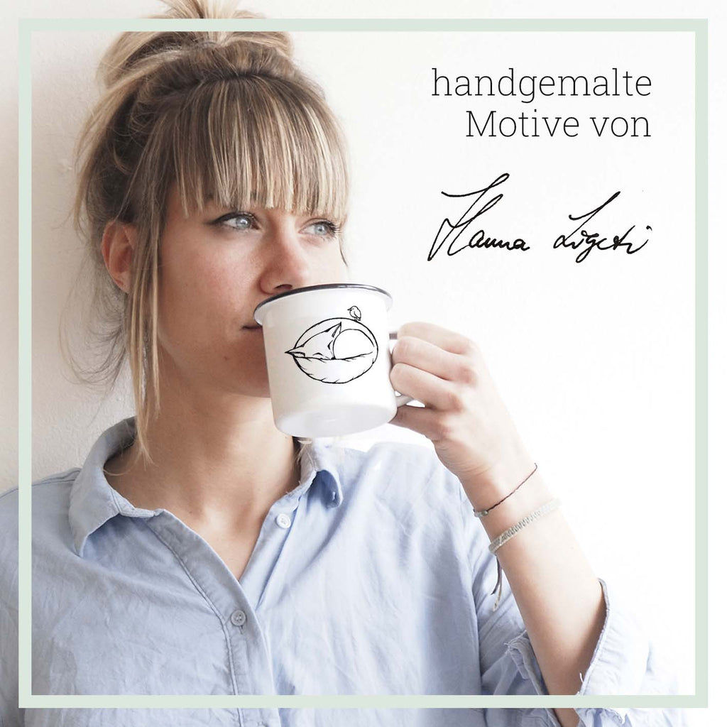 Emailletasse – Gute Nacht Katze