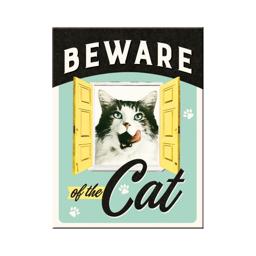 Magnet: Beware of the cat