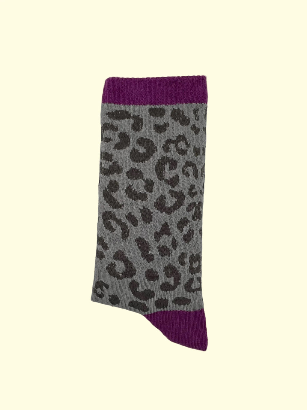 Socke Leo Grau Lila