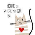 Home Cat 33X33 cm
