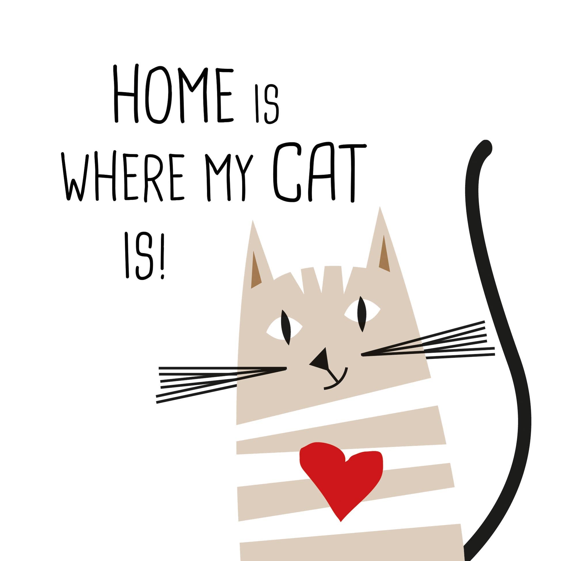 Home Cat 33X33 cm
