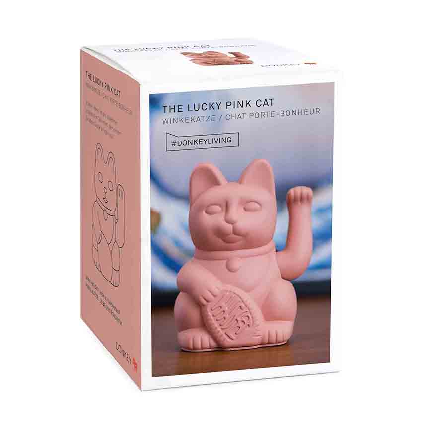 Lucky Cat - Winkekatze - pink
