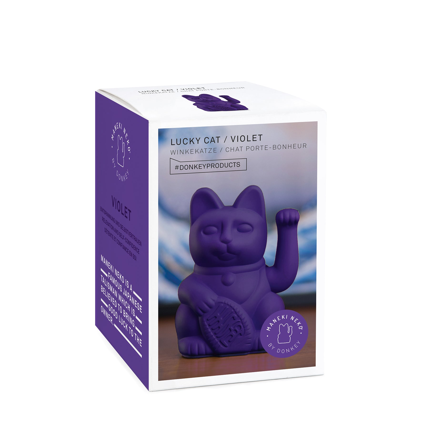 Lucky Cat - Winkekatze - violet