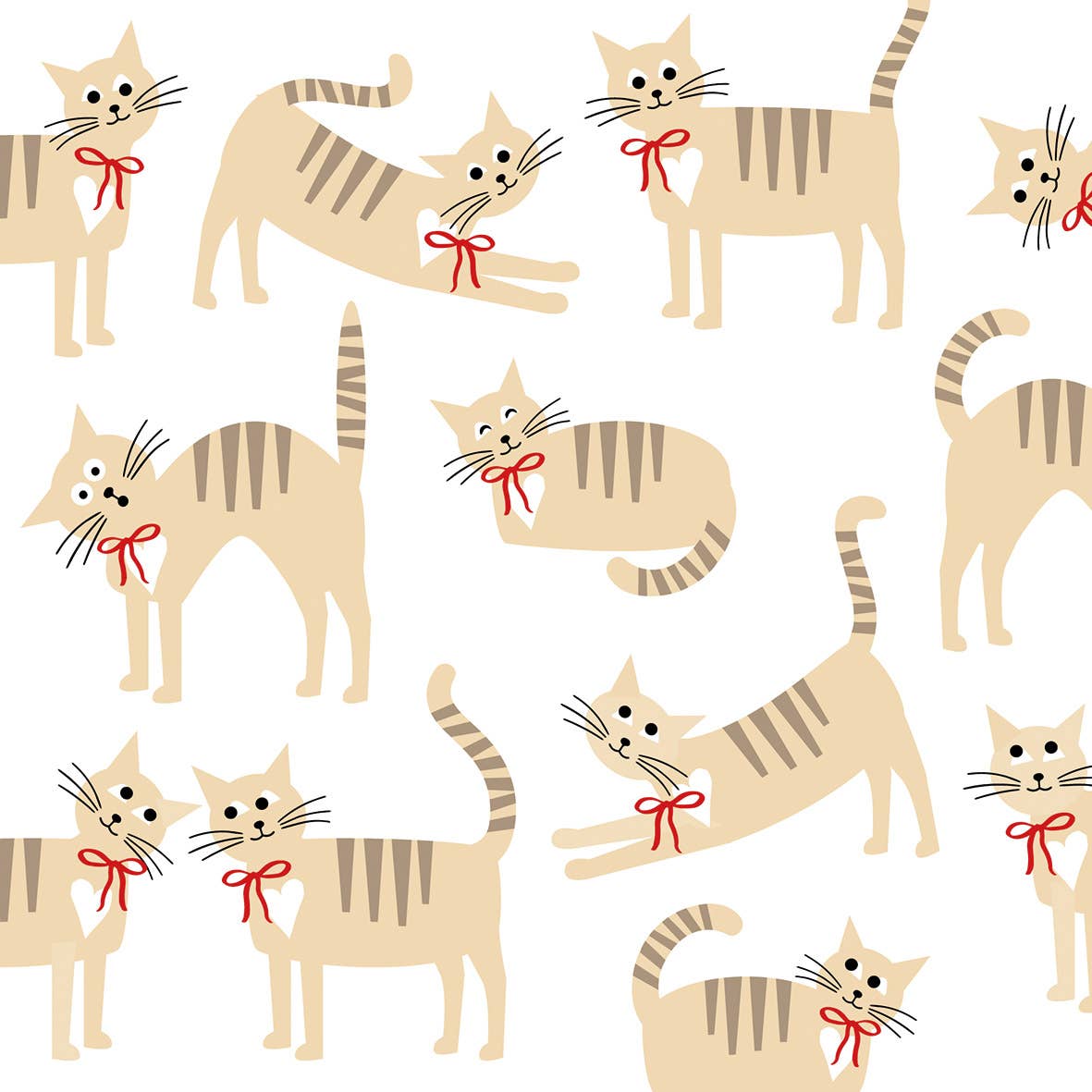Cat Story Napkin 33x33