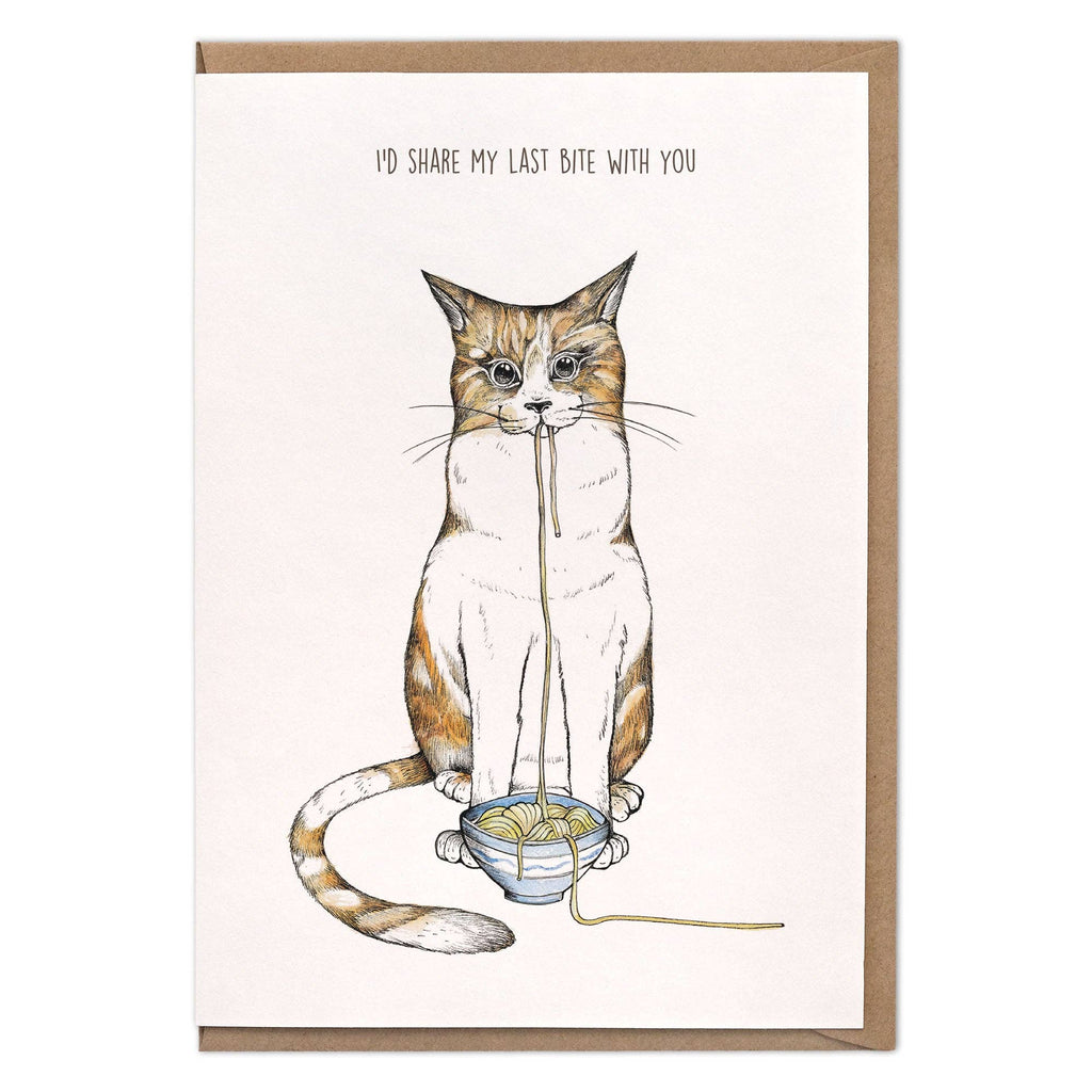 Klappkarte – Ramenkatze