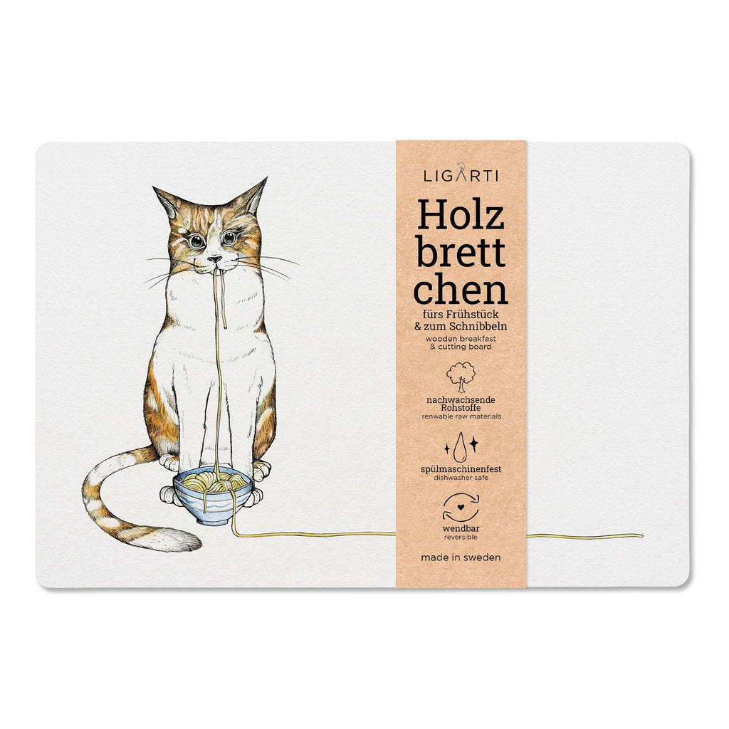 Holzbrettchen - Ramenkatze