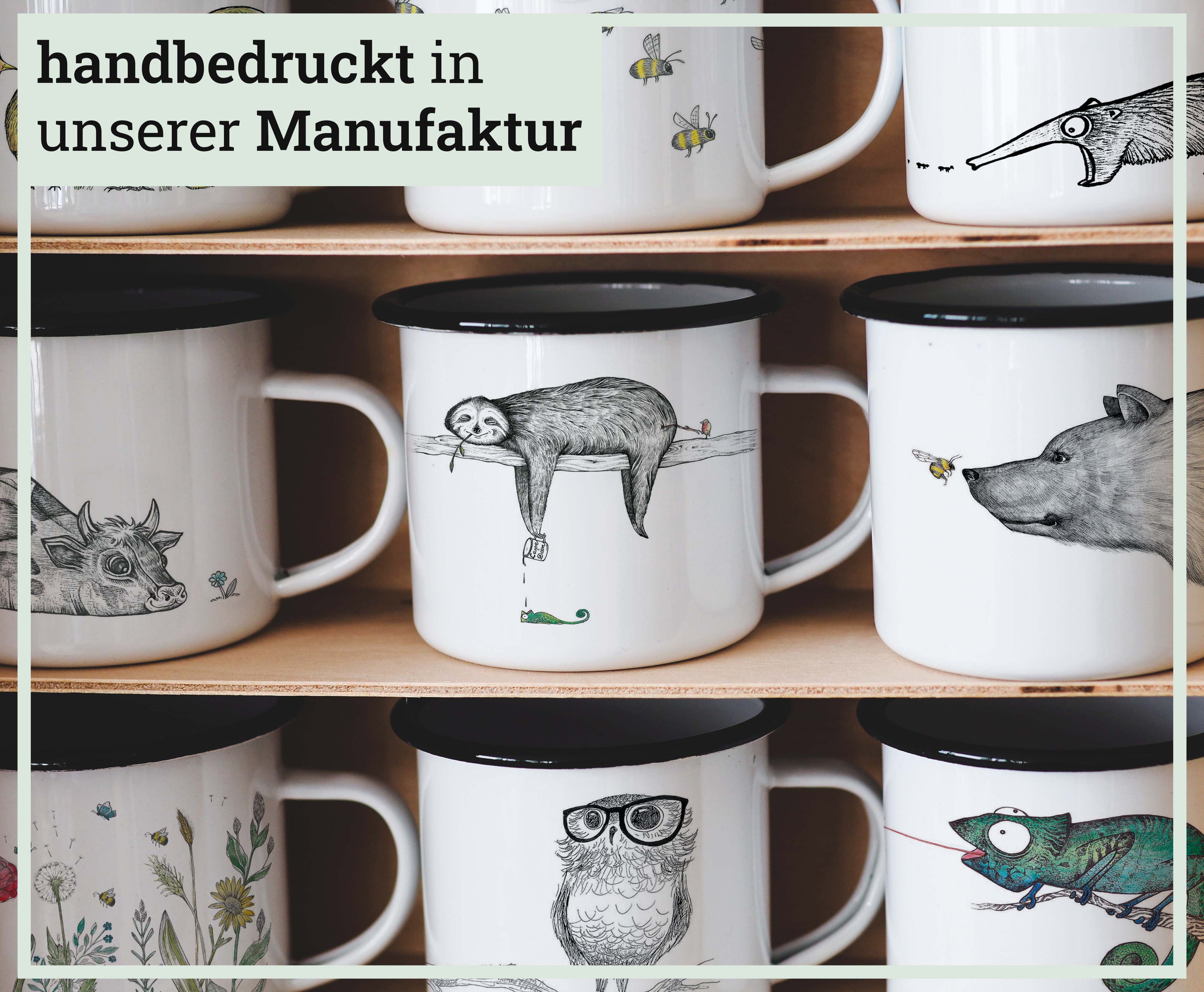 Emailletasse – Gute Nacht Katze