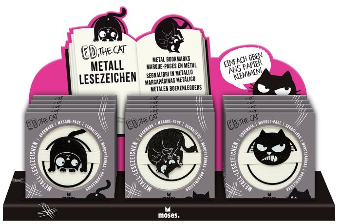 Ed, the Cat Metall-Lesezeichen