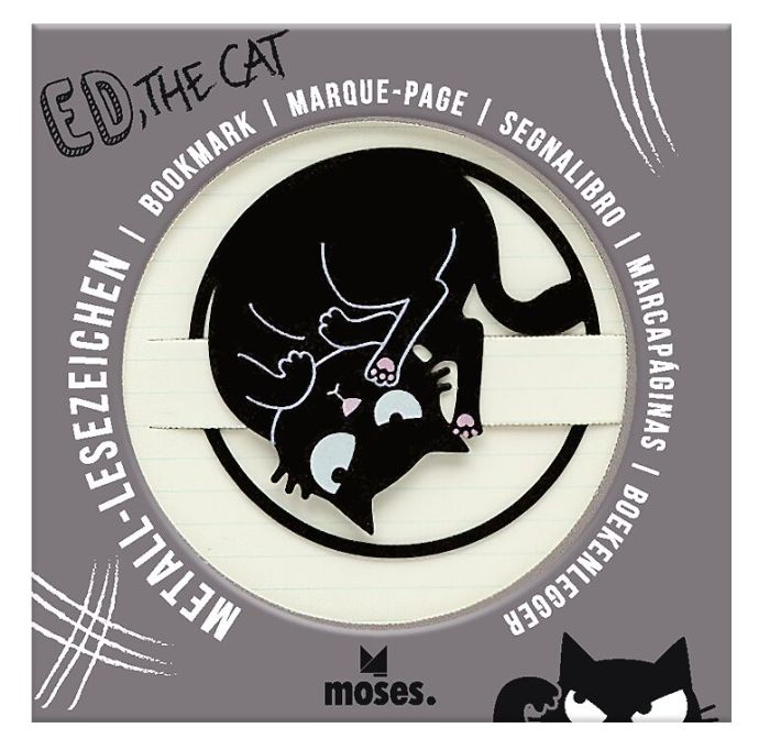 Ed, the Cat Metall-Lesezeichen
