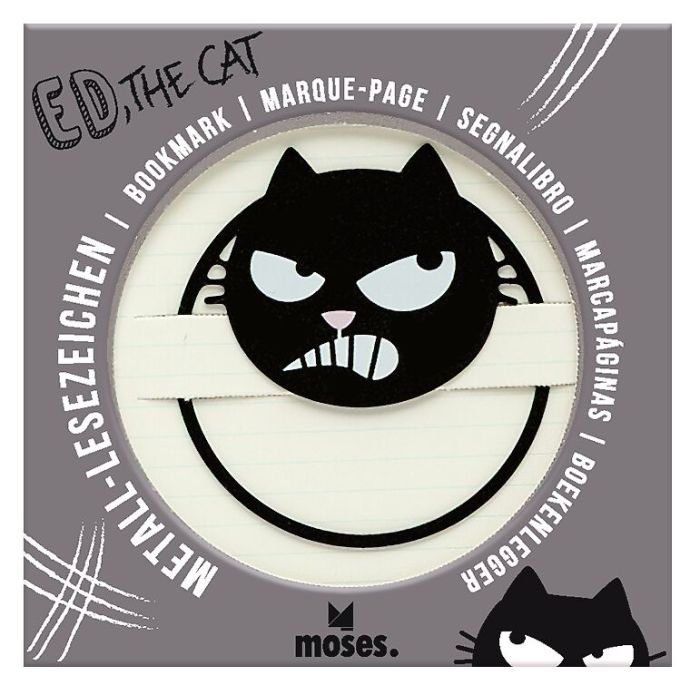 Ed, the Cat Metall-Lesezeichen