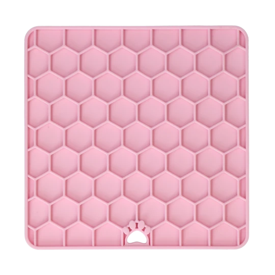 Eat Slow Live Longer Fun and Relax Lick Mat Schleckmatte Rosa