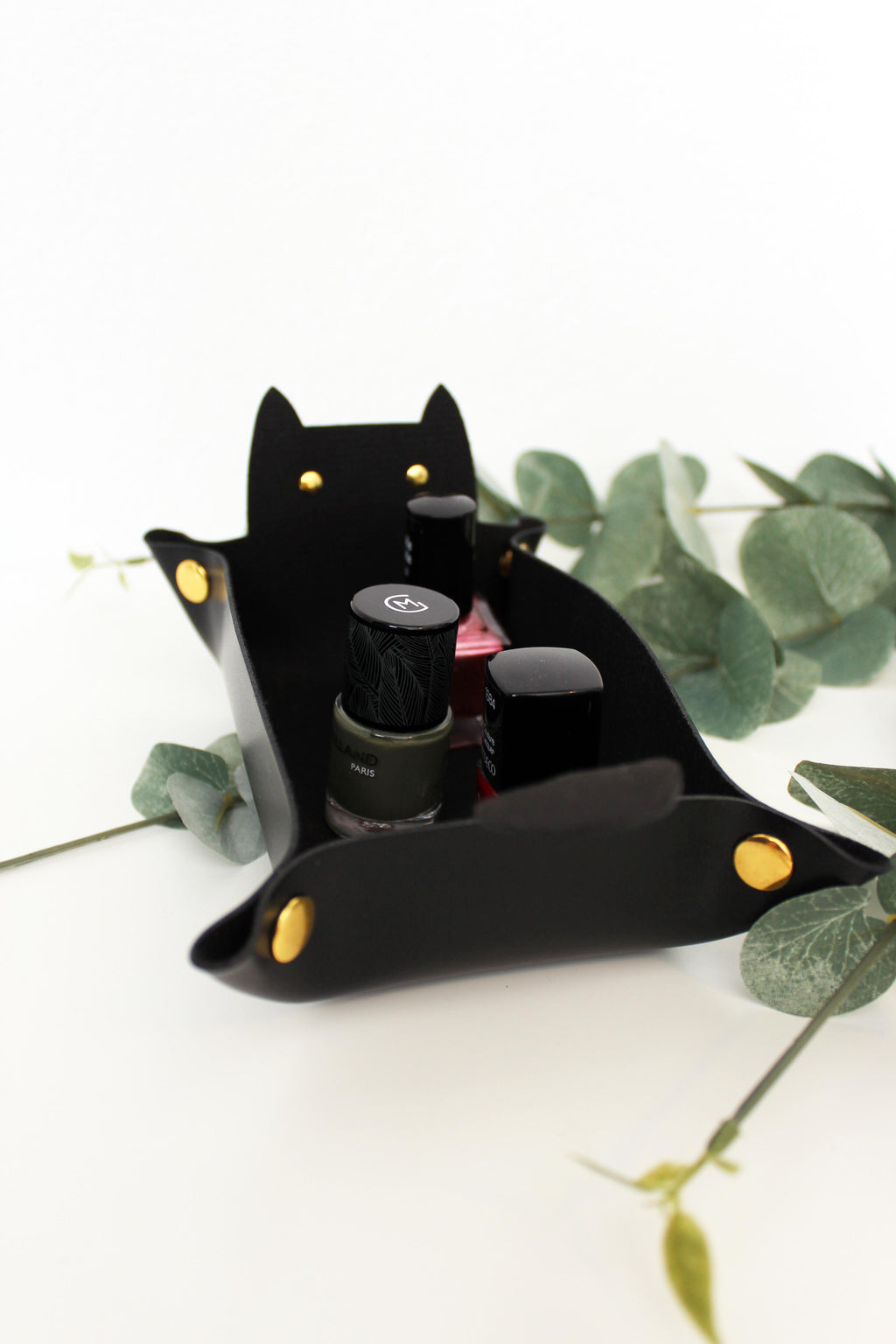 Krimsi-Kramsi Taschenentleerer Schlüsselschale veganes Leder