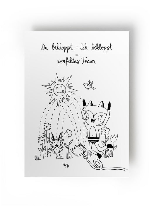 Postkarte "Team" Serie Mauz & Bommel