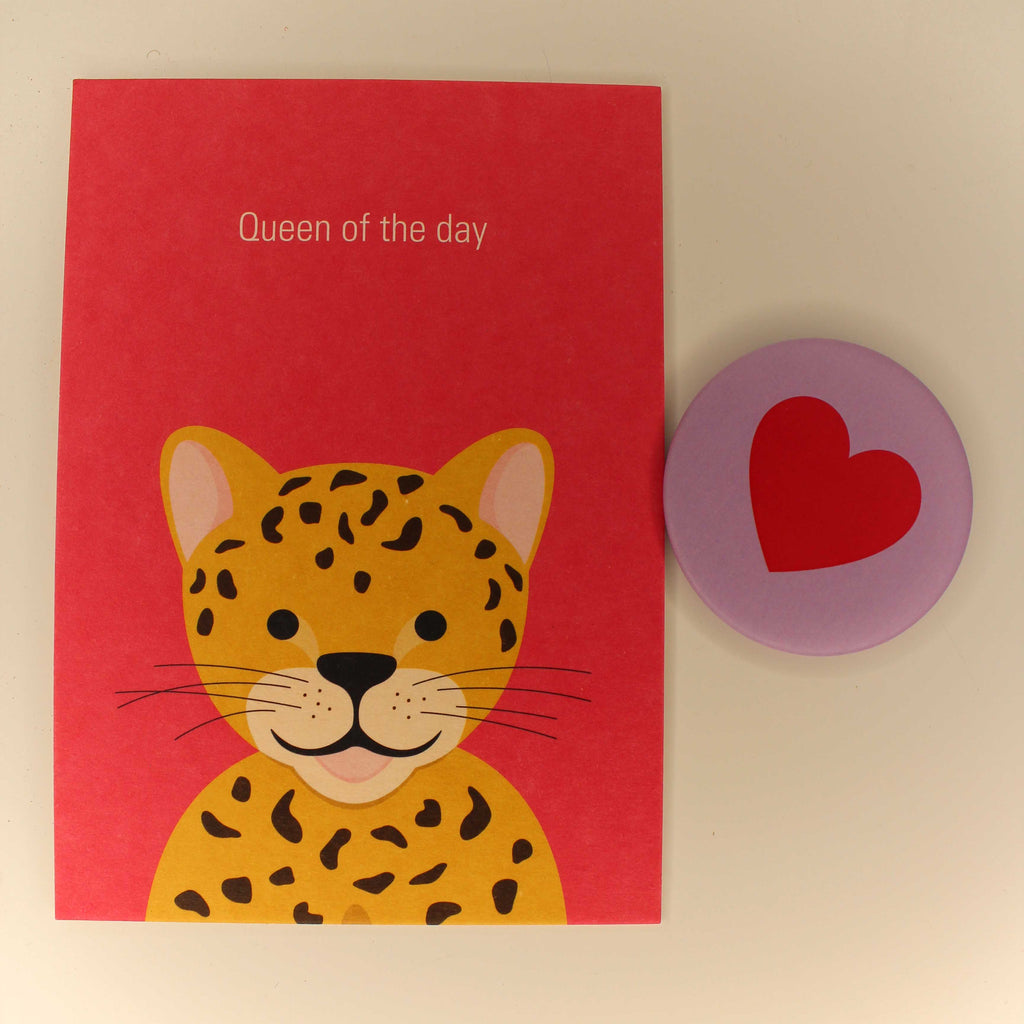 Set Karte & Magnet Queen of the day