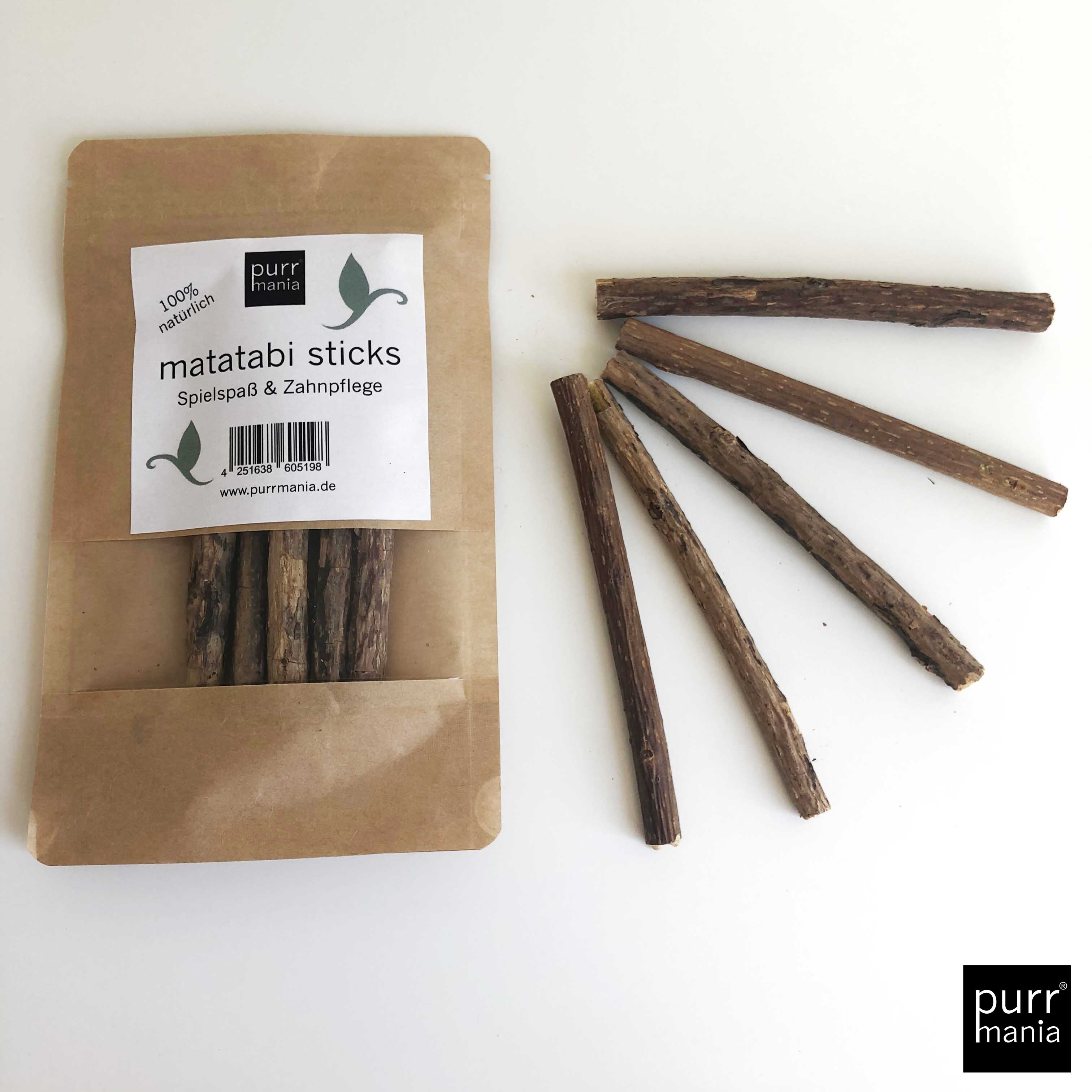Matatabi-Sticks naturbelassen