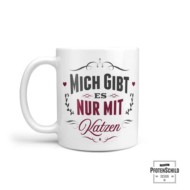 Becher: Mich gibt es nur mit Katzen