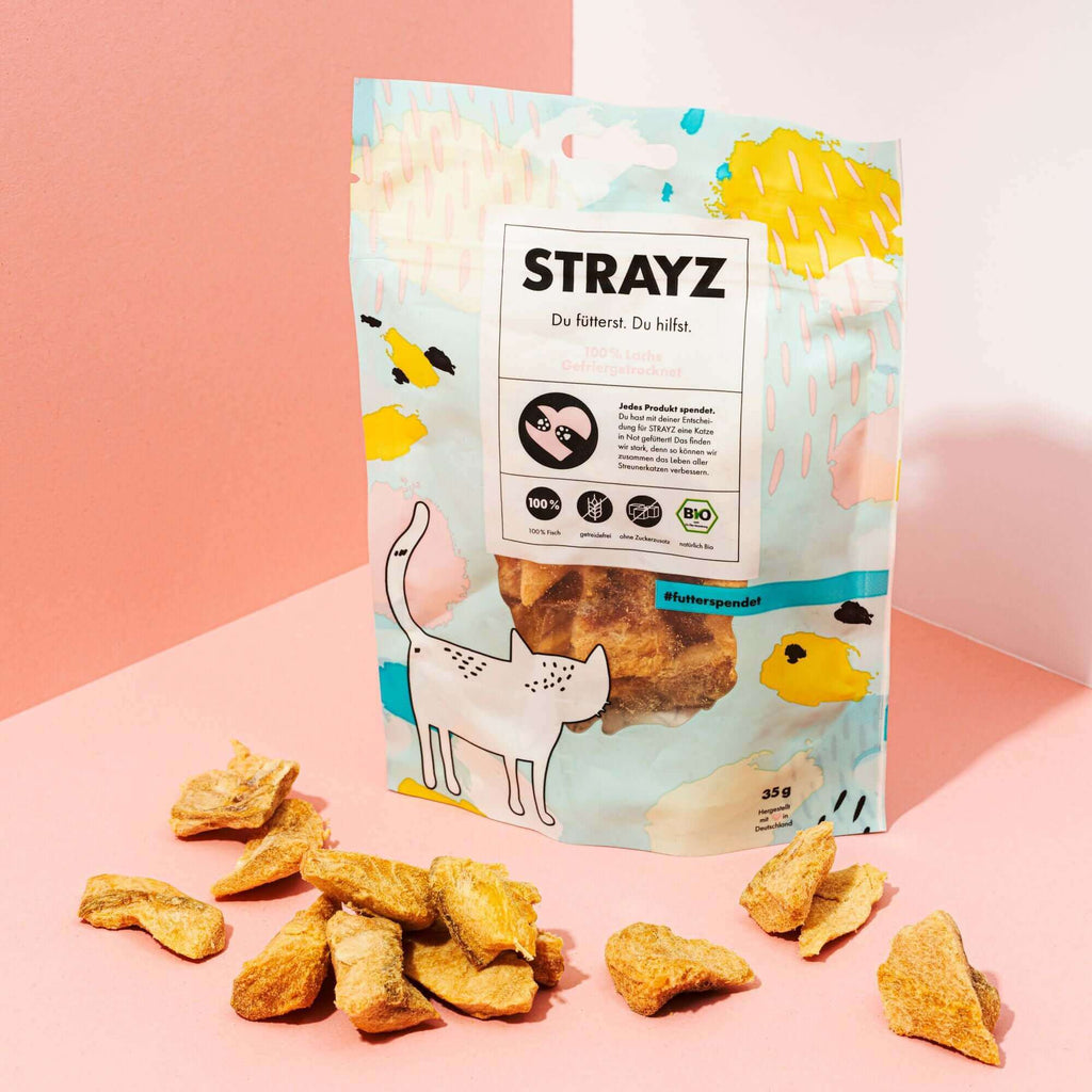 Strayz Snack 100% Lachs Gefriergetrocknet