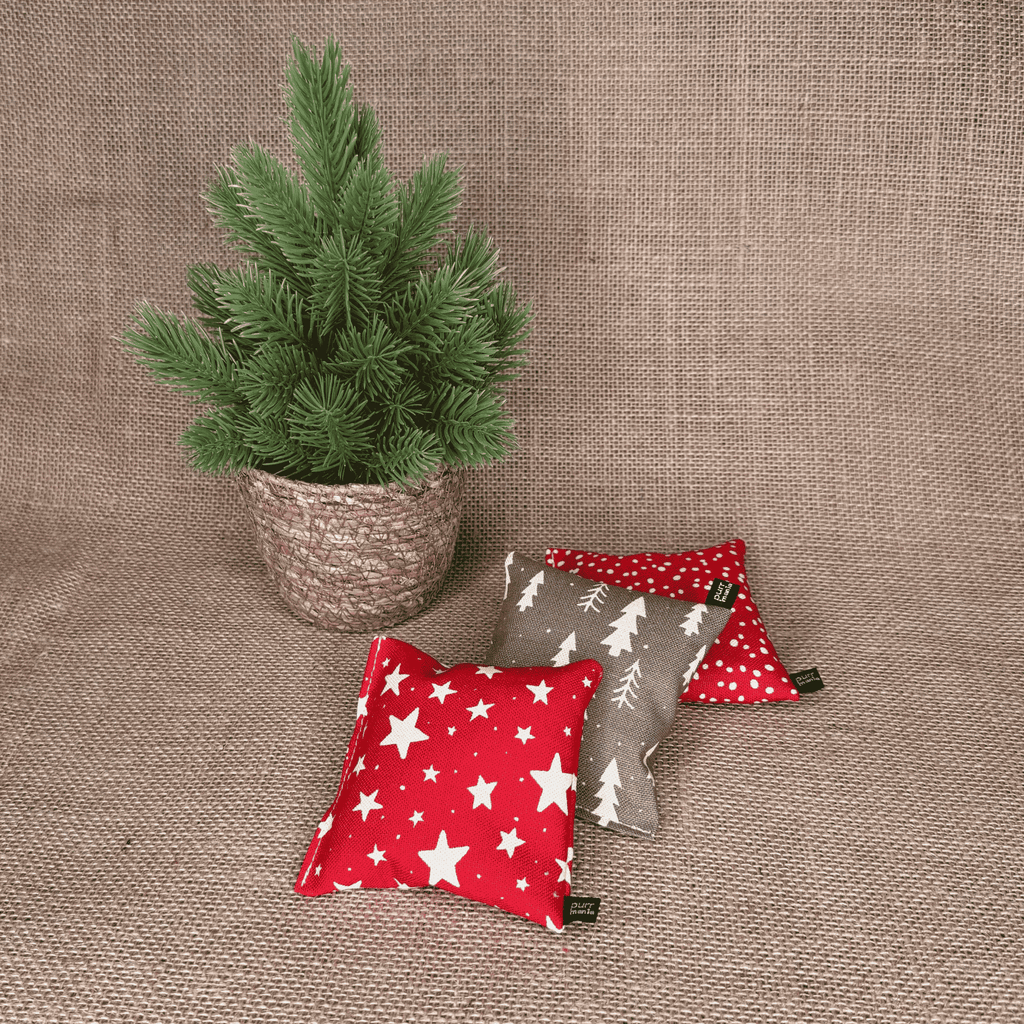 nippy Xmas-Bundle: 3er Set Catnip-Schmusekissen