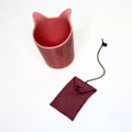 Tea for two: Set Katzenspielzeug tea bag fruity pink & Designtasse Kitty mug pink
