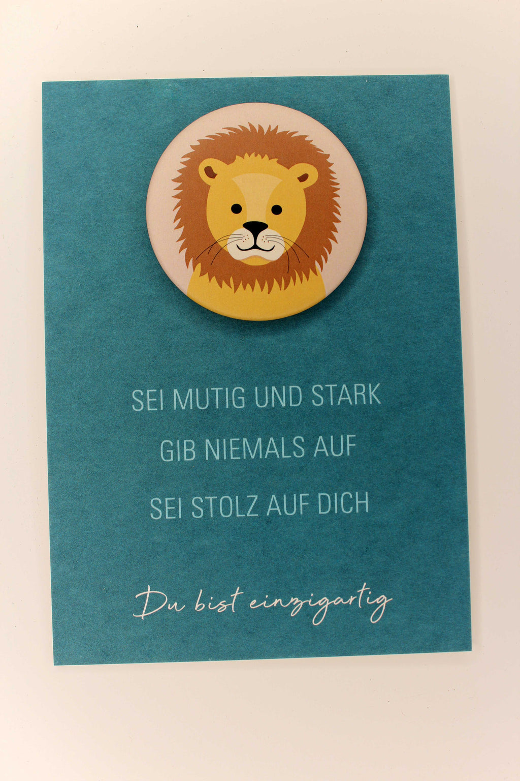 Set Karte & Magnet Du bist einzigartig