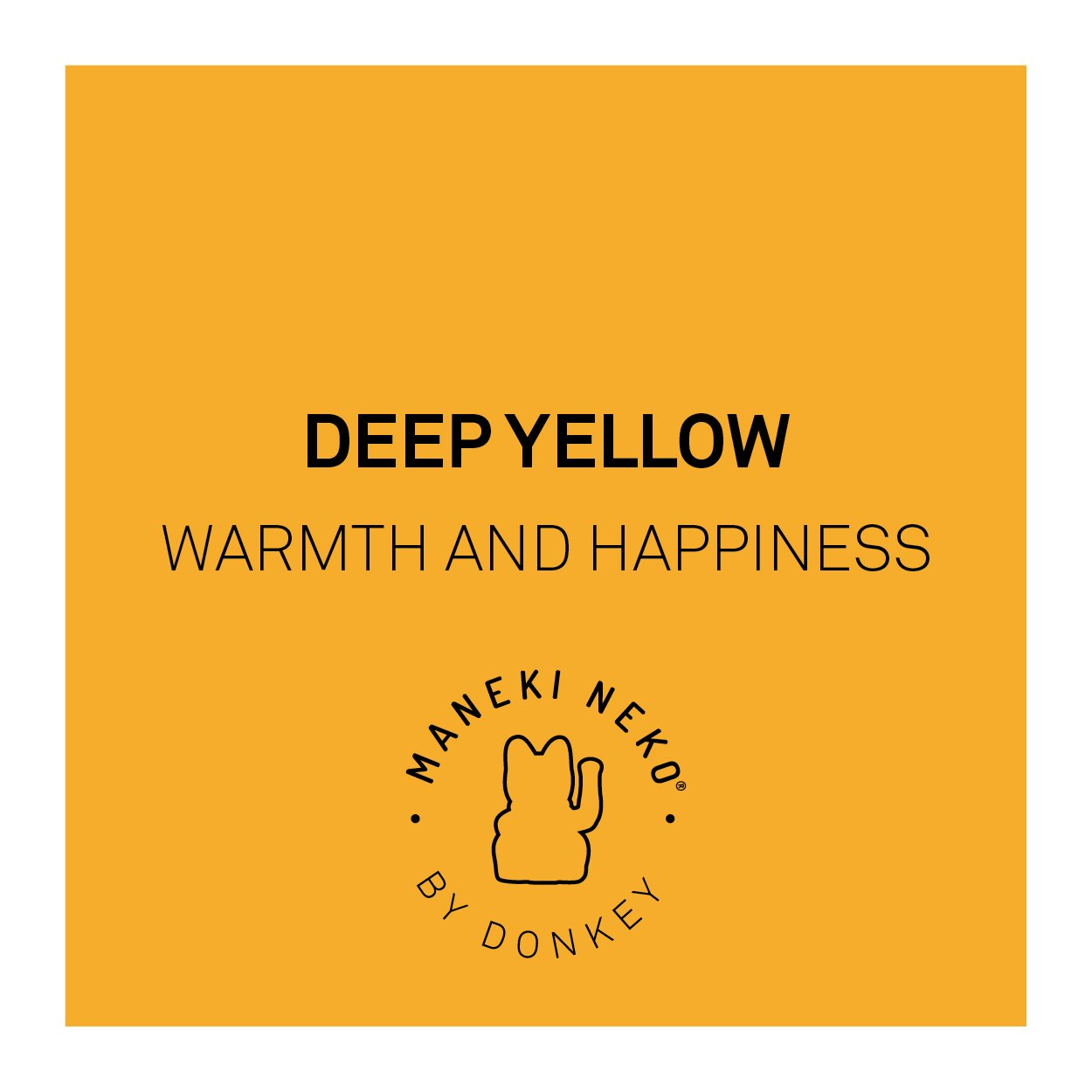 MANEKI NEKO Lucky Mug - Deep Yellow