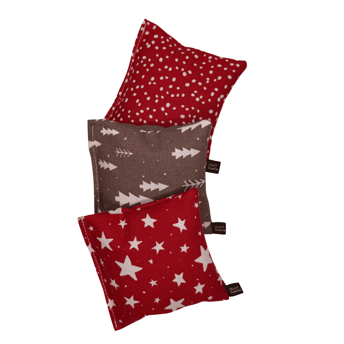 nippy Xmas-Bundle: 3er Set Catnip-Schmusekissen