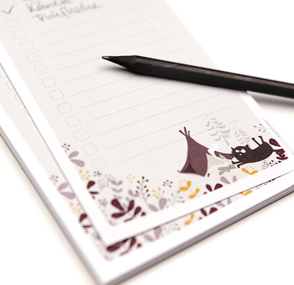 Notizblock DIN lang - Reisepackliste Friedegunde