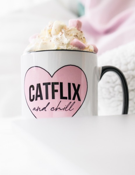 Tasse „Catflix & Chill“